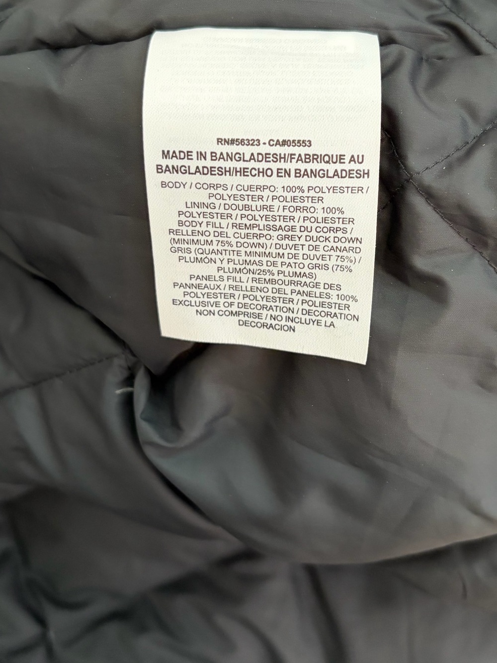 Nike Long Down Parka Black Mens XL Hooded Puffer Coat Sideline - Picture 7 of 9